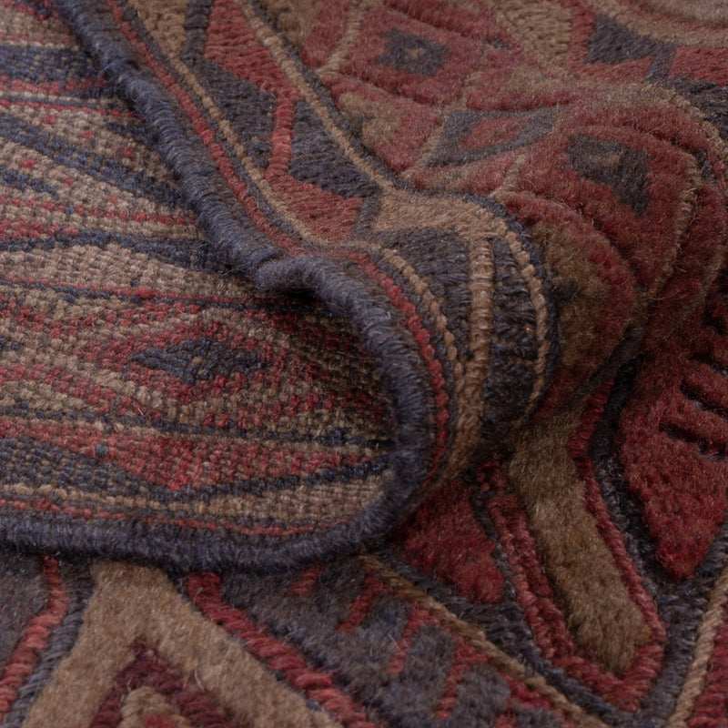 Kelim Afghan Teppich 150x194cm - dunkelbeige