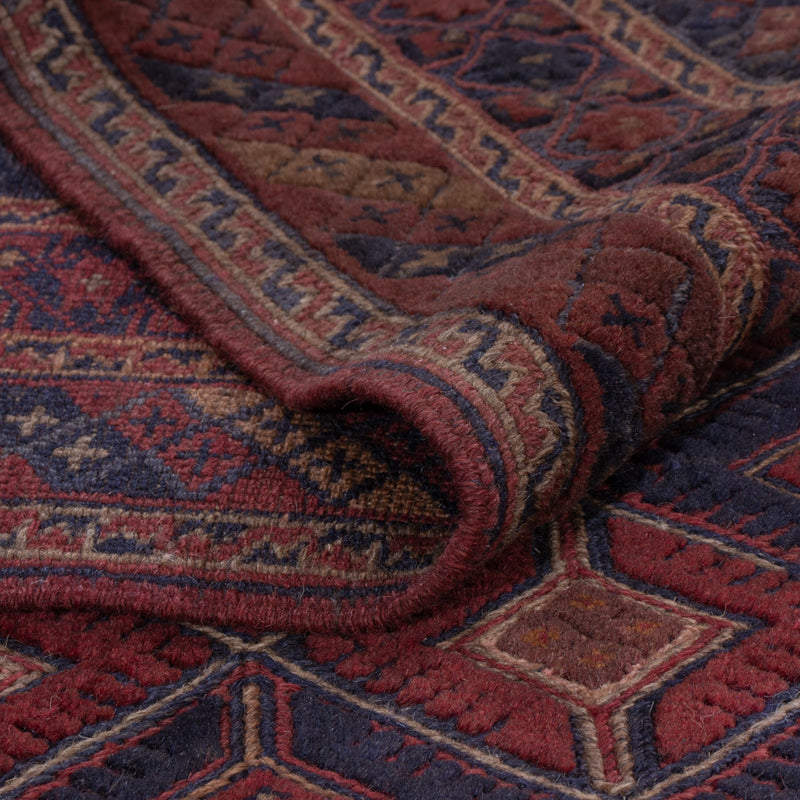 Kelim Afghan Teppich 152x195cm - dunkelbeige