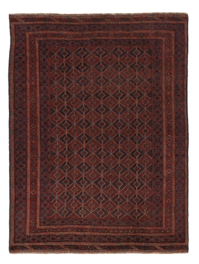 Kelim Afghan Teppich 149x202cm - dunkelbeige