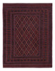 Kelim Afghan Teppich 151x187cm - dunkelbeige