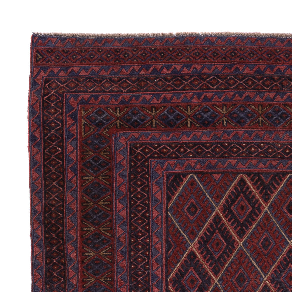 Kelim Afghan Teppich 151x187cm - dunkelbeige