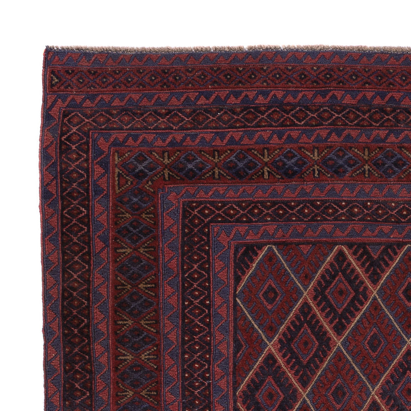 Kelim Afghan Teppich 151x187cm - dunkelbeige