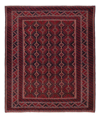 Kelim Afghan Teppich 153x182cm - dunkelrot – product image