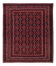 Kelim Afghan Teppich 153x182cm - dunkelrot