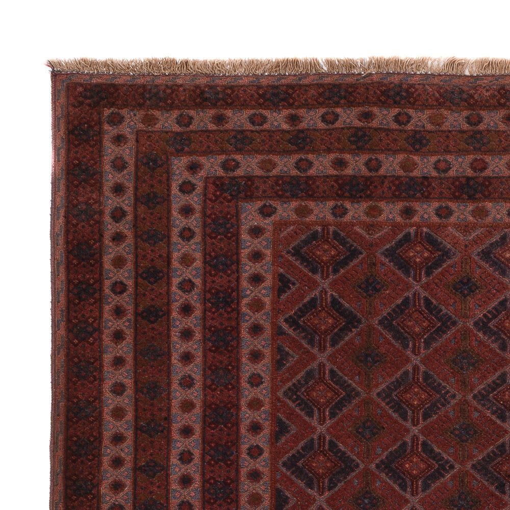 Kelim Afghan Teppich 153x199cm - dunkelbeige