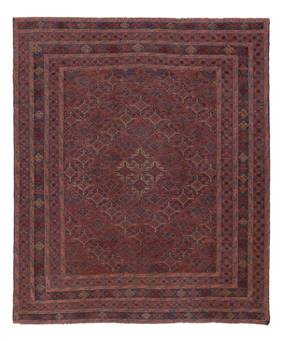 Kelim Afghan Teppich 157x190cm - dunkelbeige