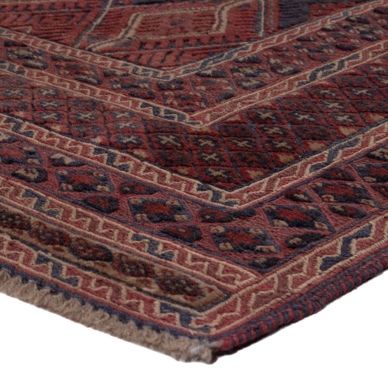 Kelim Afghan Teppich 164x190cm - dunkelbeige