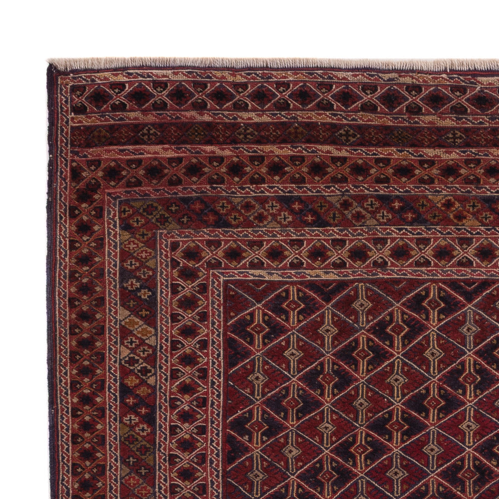 Kelim Afghan Teppich 190x208cm - dunkelbeige