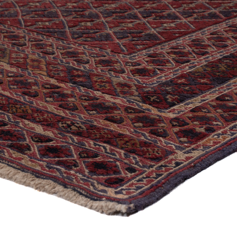 Kelim Afghan Teppich 190x208cm - dunkelbeige