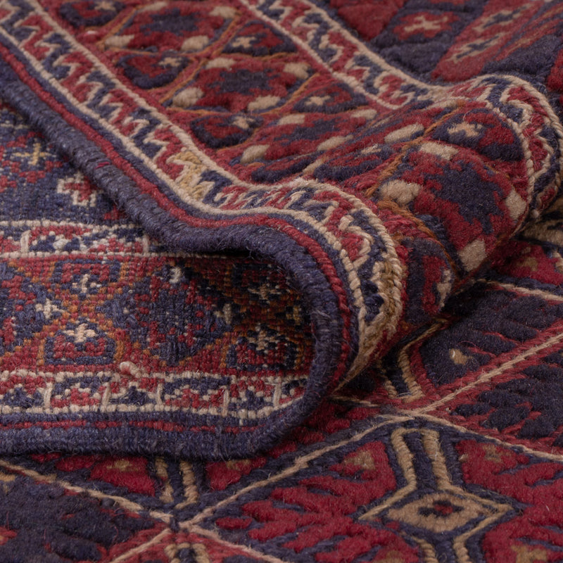 Kelim Afghan Teppich 190x208cm - dunkelbeige