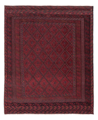Kelim Afghan Teppich 153x185cm - dunkelrot – product image