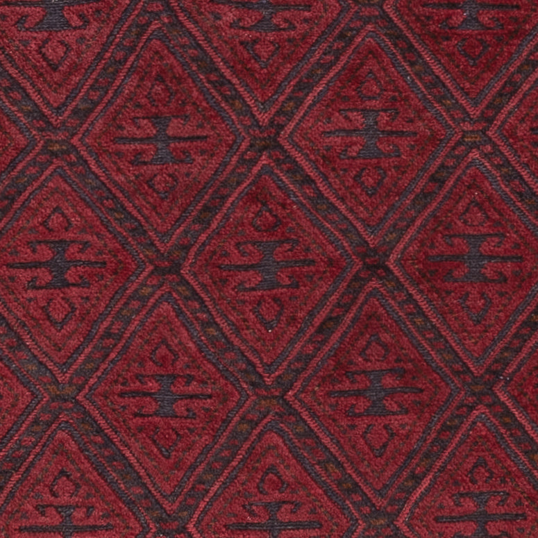 Kelim Afghan Teppich 153x185cm - dunkelrot