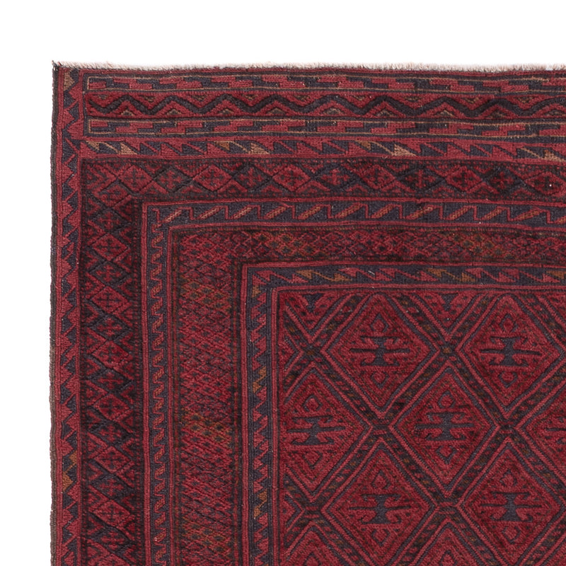 Kelim Afghan Teppich 153x185cm - dunkelrot