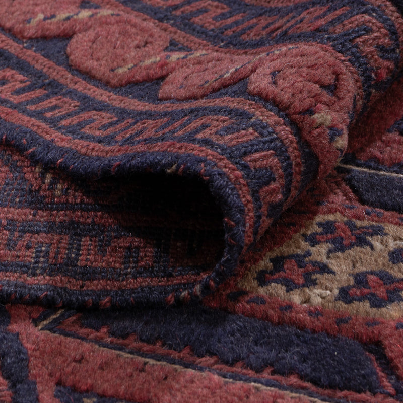 Kelim Afghan Teppich 156x189cm - dunkelbeige