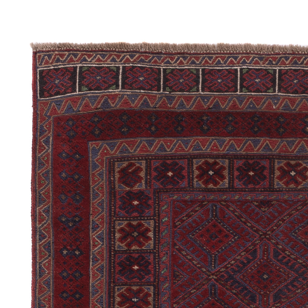 Kelim Afghan Teppich 143x190cm - dunkelbeige