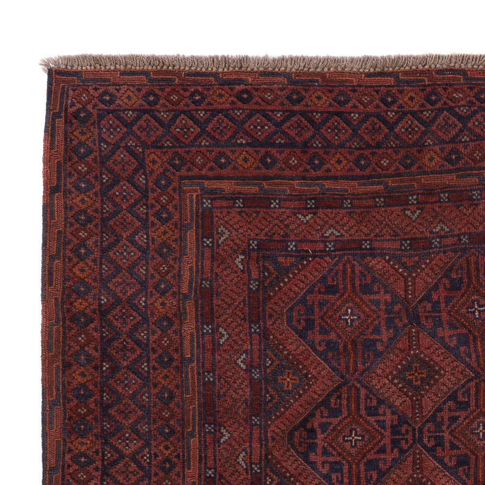 Kelim Afghan Teppich 158x198cm - dunkelbeige