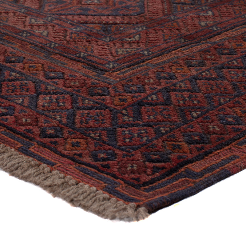 Kelim Afghan Teppich 158x198cm - dunkelbeige