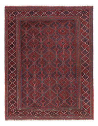 Kelim Afghan Teppich 141x175cm - dunkelrot – product image