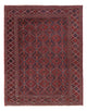 Kelim Afghan Teppich 141x175cm - dunkelrot