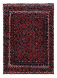 Kelim Afghan Teppich 137x184cm - dunkelrot – product image
