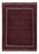 Kelim Afghan Teppich 137x184cm - dunkelrot