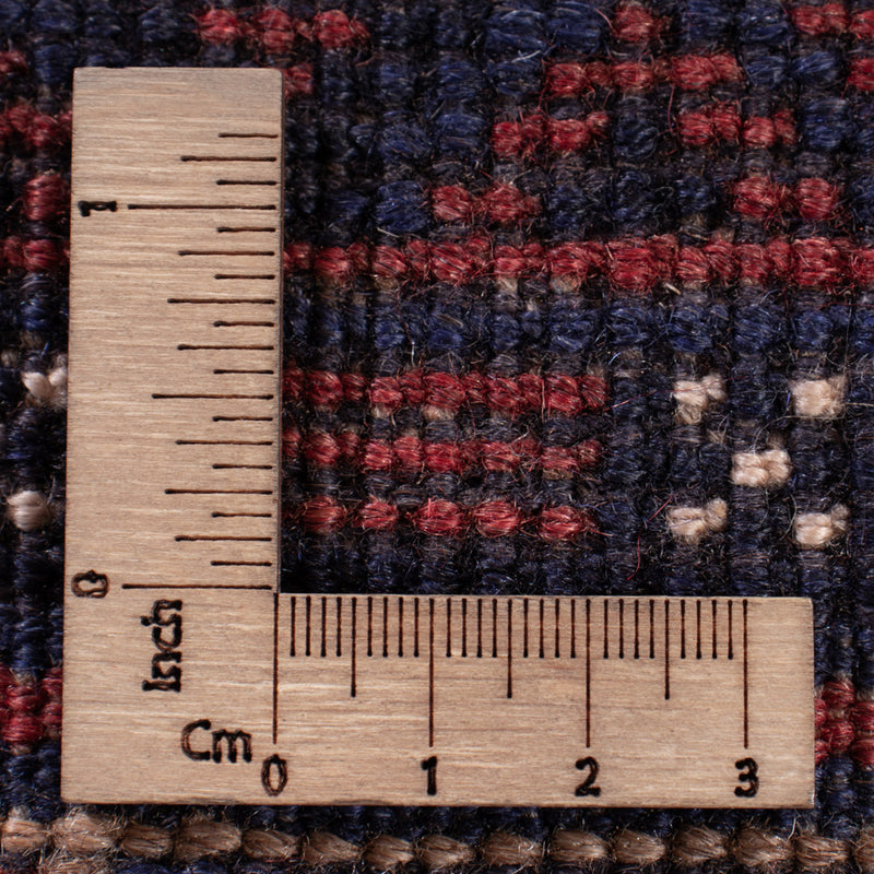 Kelim Afghan Teppich 137x184cm - dunkelrot