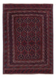 Kelim Afghan Teppich 144x194cm - dunkelbeige