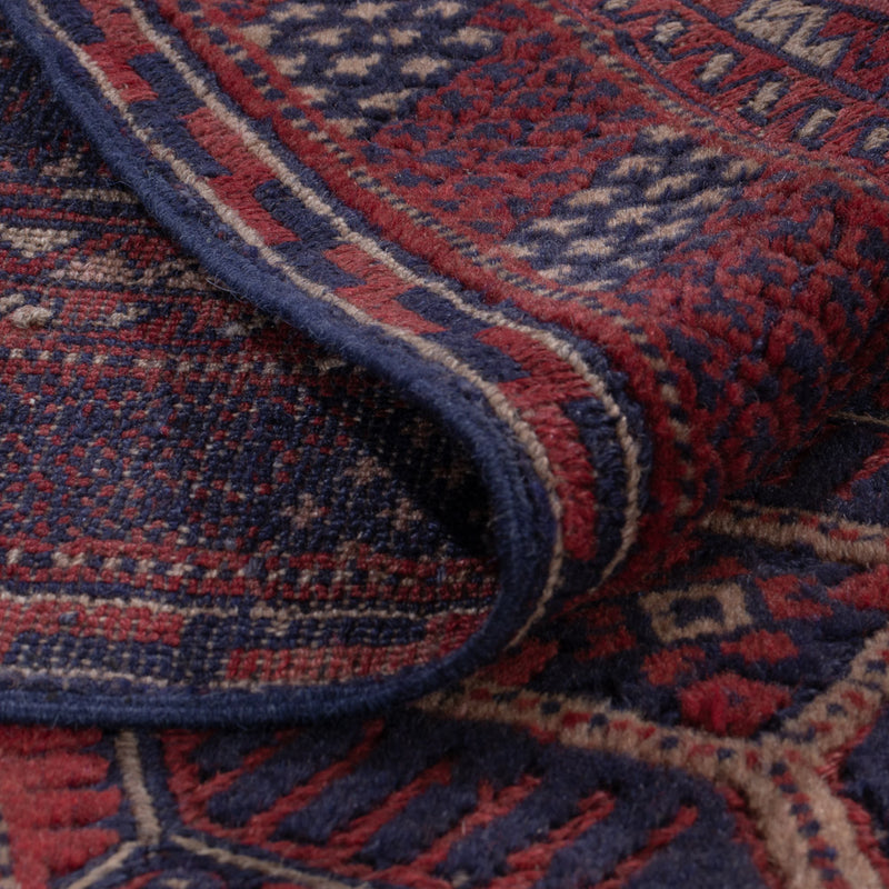 Kelim Afghan Teppich 144x194cm - dunkelbeige