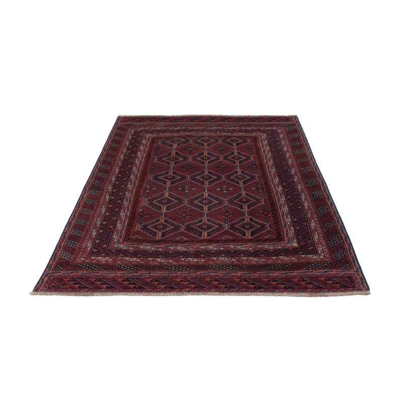 Kelim Afghan Teppich 144x194cm - dunkelbeige