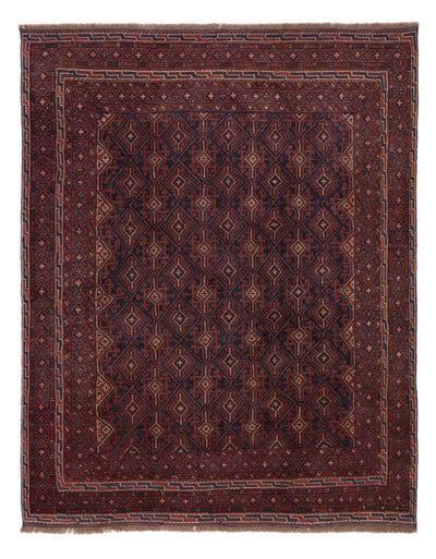 Kelim Afghan Teppich 155x195cm - dunkelbeige