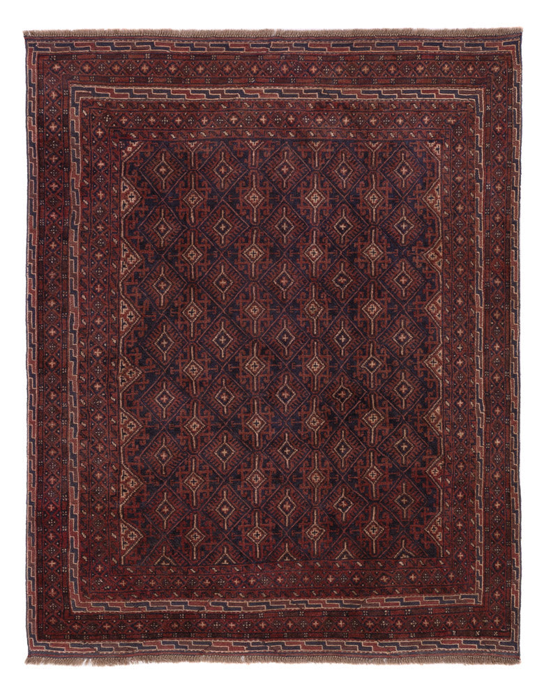 Kelim Afghan Teppich 155x195cm - dunkelbeige