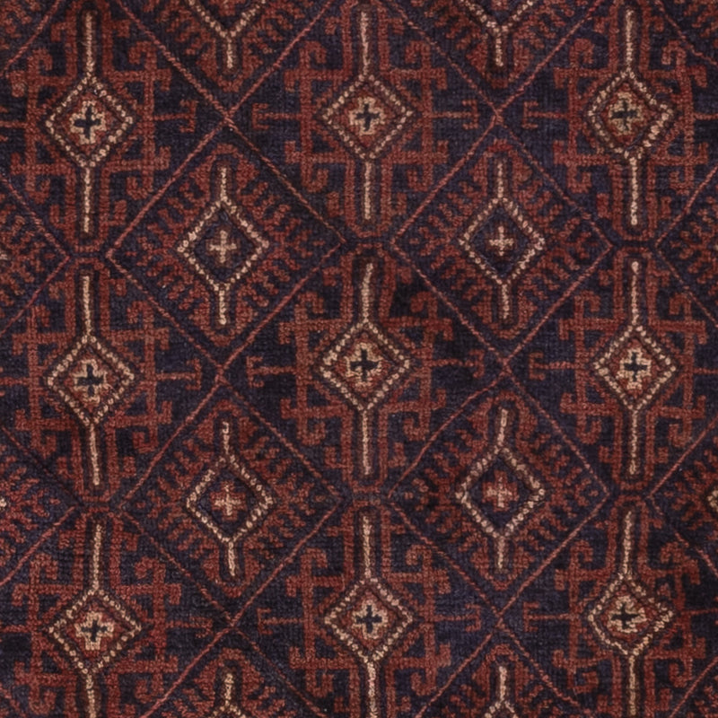 Kelim Afghan Teppich 155x195cm - dunkelbeige