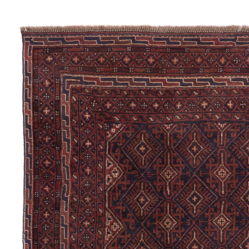 Kelim Afghan Teppich 155x195cm - dunkelbeige