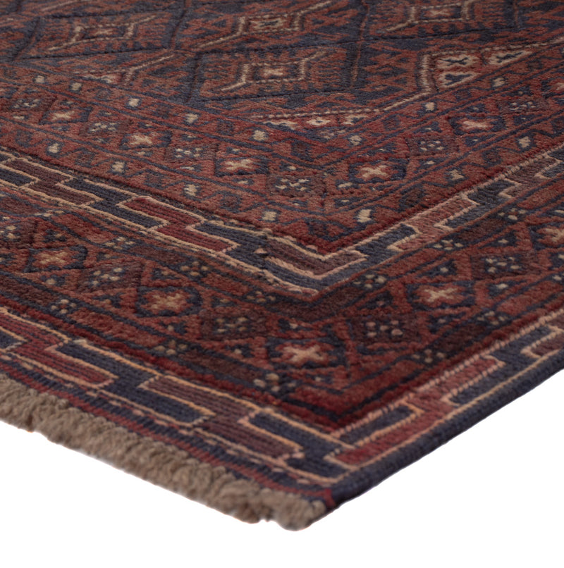 Kelim Afghan Teppich 155x195cm - dunkelbeige