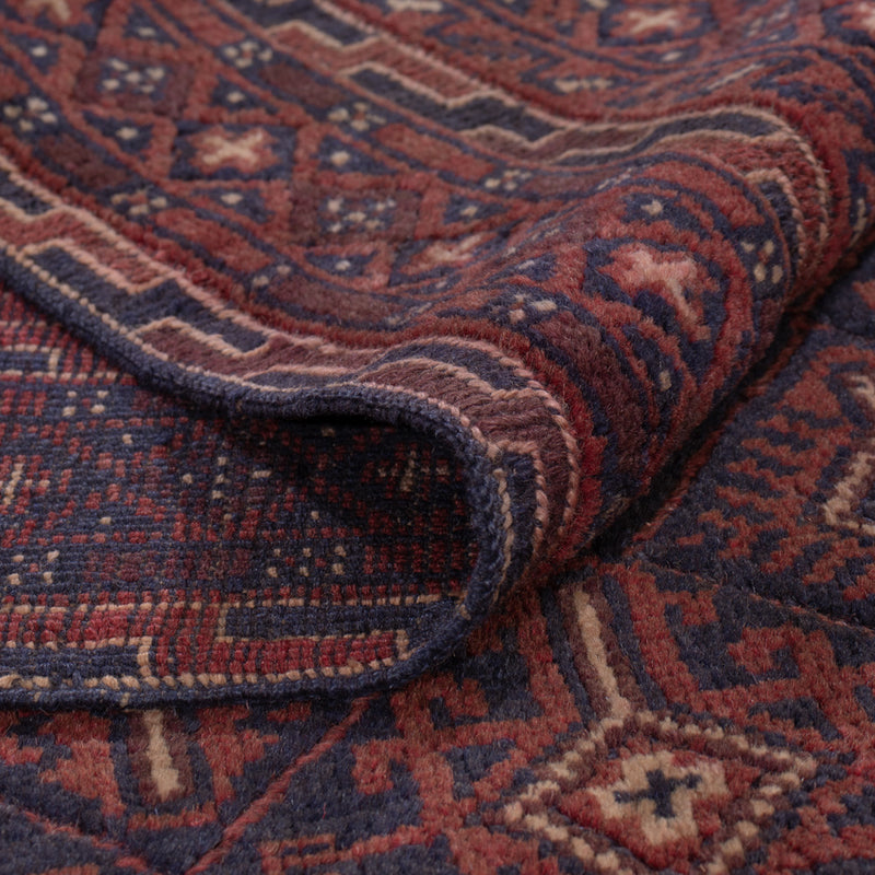 Kelim Afghan Teppich 155x195cm - dunkelbeige
