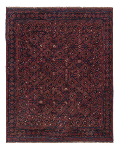 Kelim Afghan Teppich 153x189cm - dunkelbeige