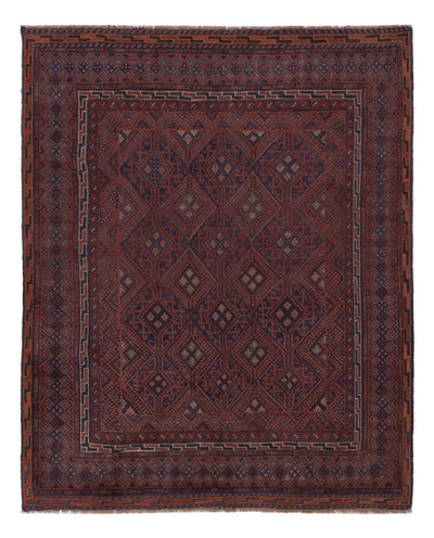 Kelim Afghan Teppich 158x194cm - dunkelbeige