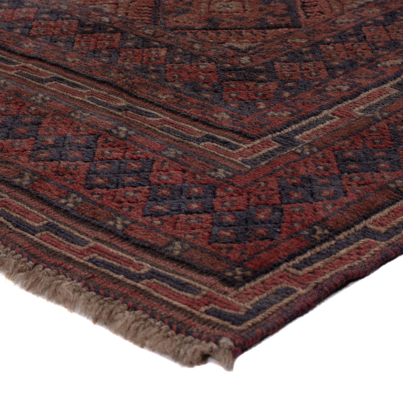Kelim Afghan Teppich 151x179cm - dunkelbeige