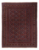 Kelim Afghan Teppich 134x175cm - dunkelrot