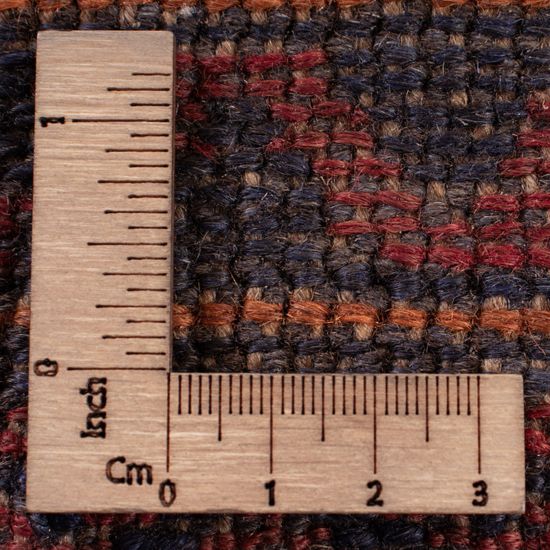 Kelim Afghan Teppich 134x175cm - dunkelrot