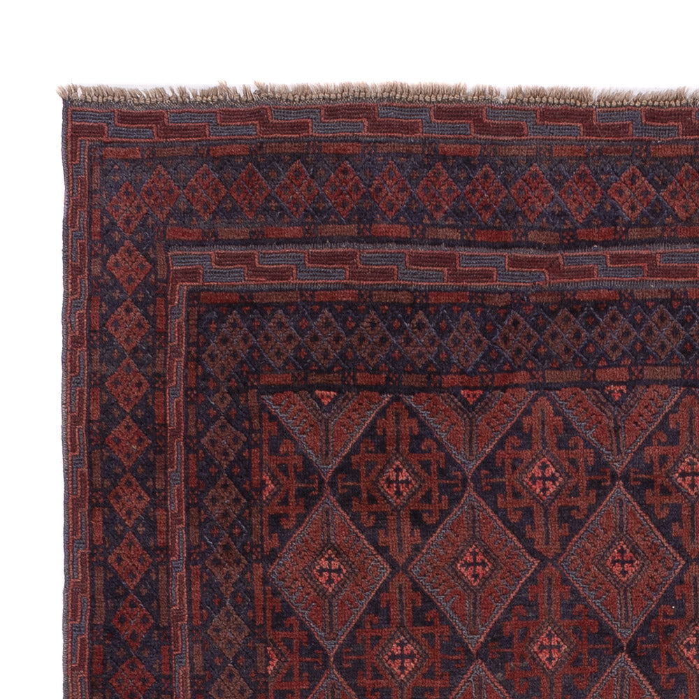Kelim Afghan Teppich 152x203cm - dunkelbeige