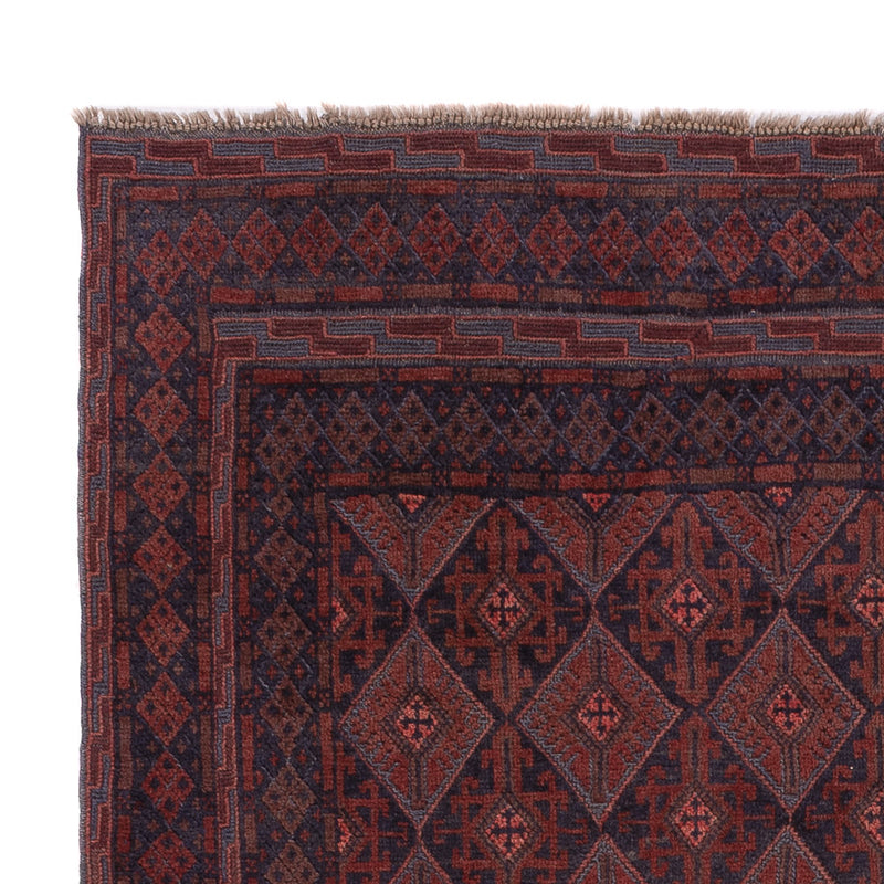 Kelim Afghan Teppich 152x203cm - dunkelbeige