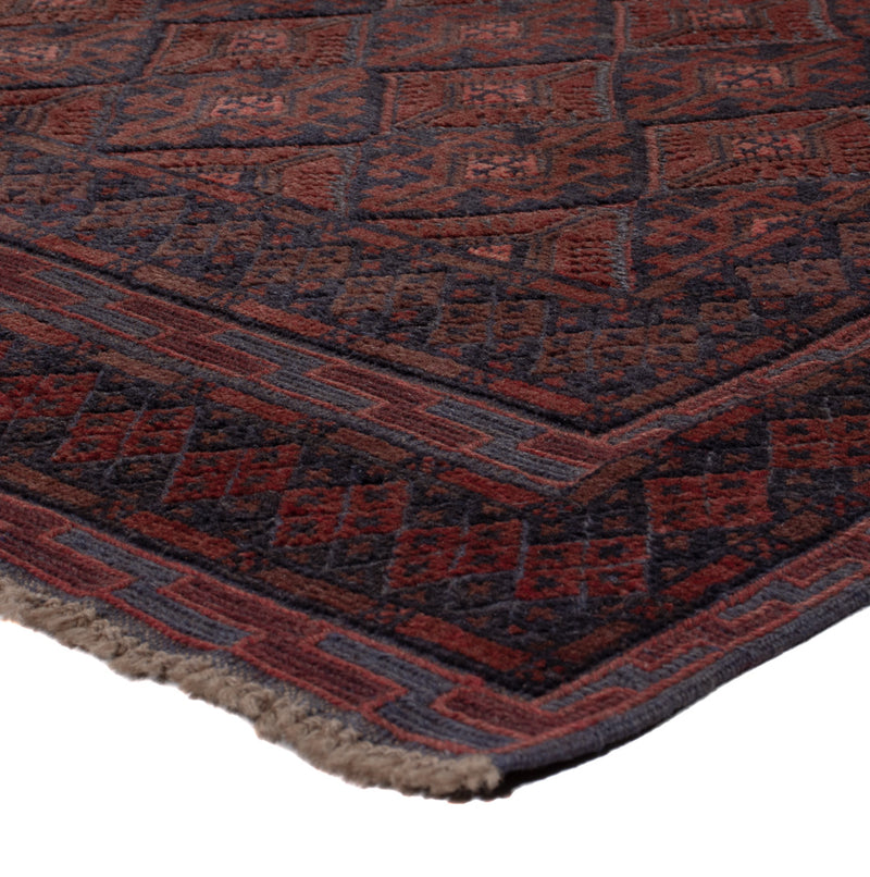 Kelim Afghan Teppich 152x203cm - dunkelbeige
