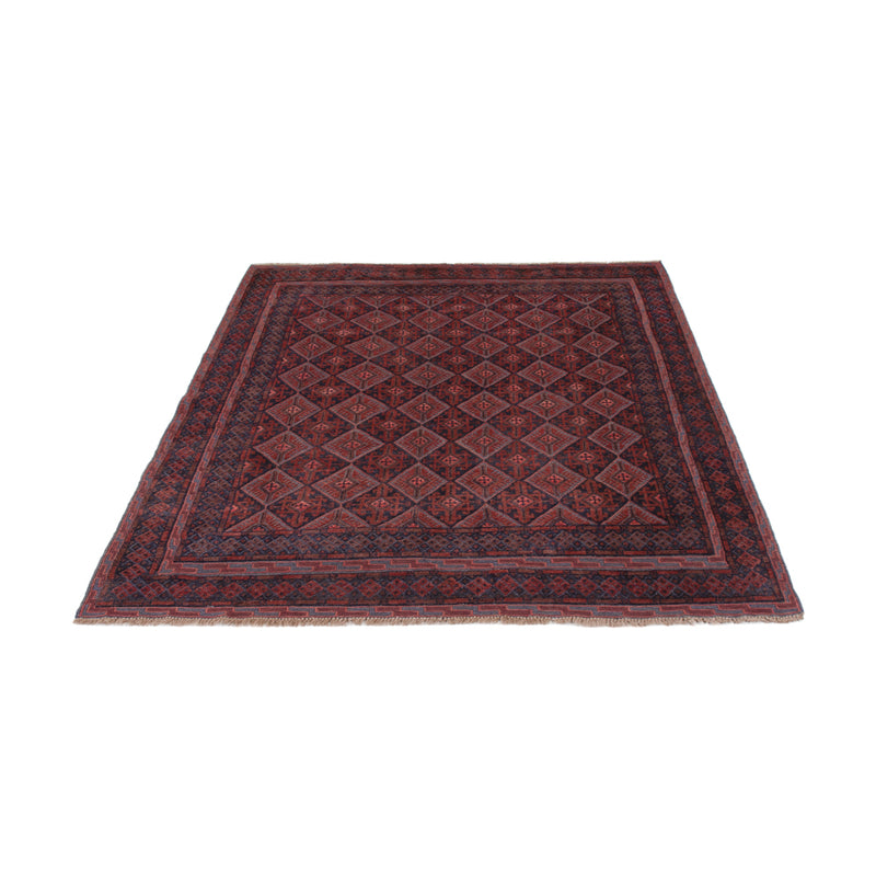 Kelim Afghan Teppich 152x203cm - dunkelbeige