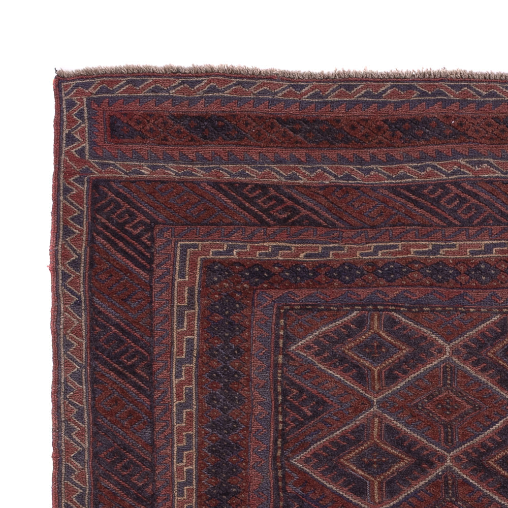 Kelim Afghan Teppich 155x197cm - dunkelbeige