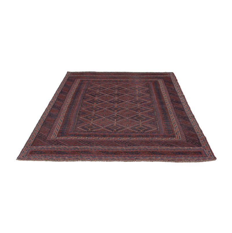 Kelim Afghan Teppich 155x197cm - dunkelbeige