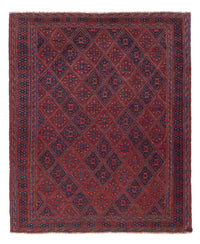Kelim Afghan Teppich 159x194cm - dunkelrot – product image