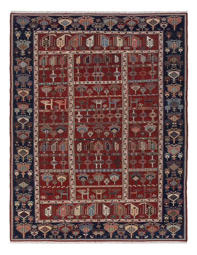 Kelim Afghan Teppich 188x242cm - rost