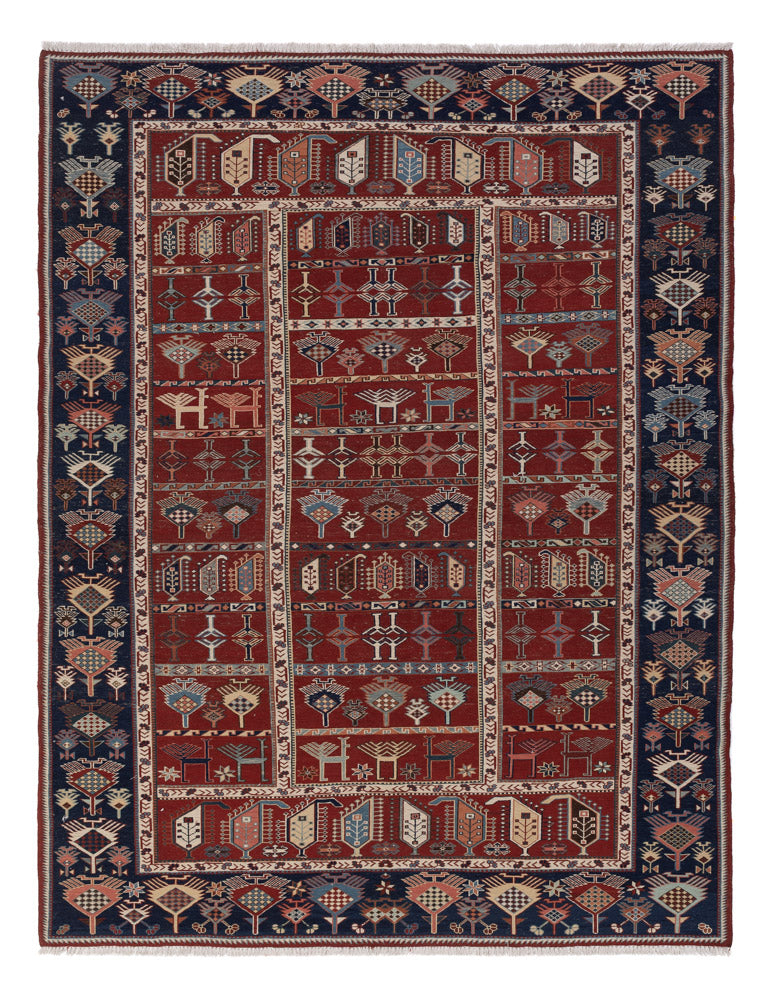 Kelim Afghan Teppich 188x242cm - rost