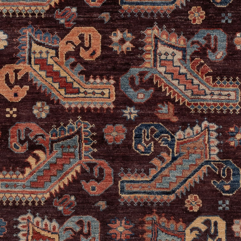 Kazak Teppich 188x258cm - Orientteppich - dunkelblau
